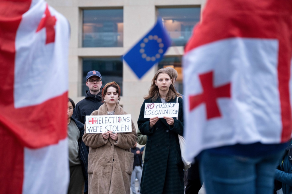 Протест проти результатів виборів у Грузії